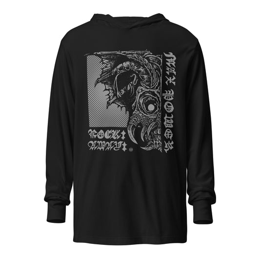 SUPPORT MUSIC AND ART! Hooded long-sleeve tee