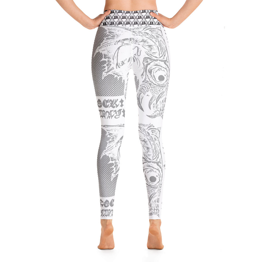 SUPPORT MUSIC AND EVENTS and get the ROCK! AWAY! MONSTER Yoga Leggings