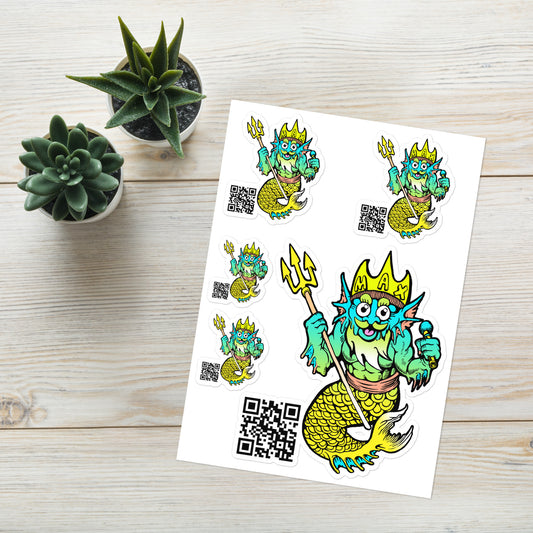 SUPPORT MUSIC AND EVENTS and get the MAX POWER MERMAN STICKER SHEET! Art by Masato Okano