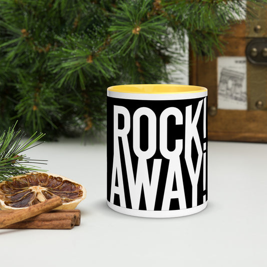 SUPPORT MUSIC AND EVENTS and get the ROCK! AWAY! Mug (with Color Inside! oooh la la!)